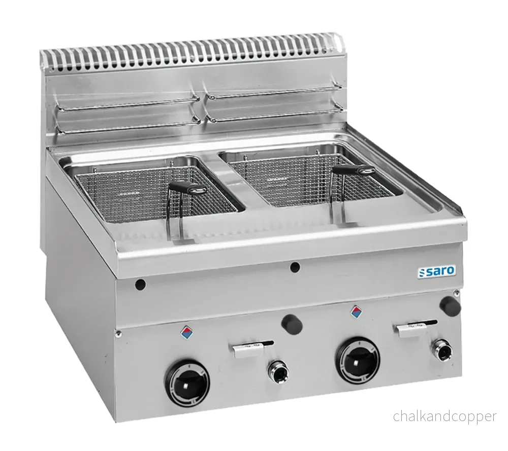 SARO Gasfritös 8+8 L Bänkskiva 600 Line modell GF66