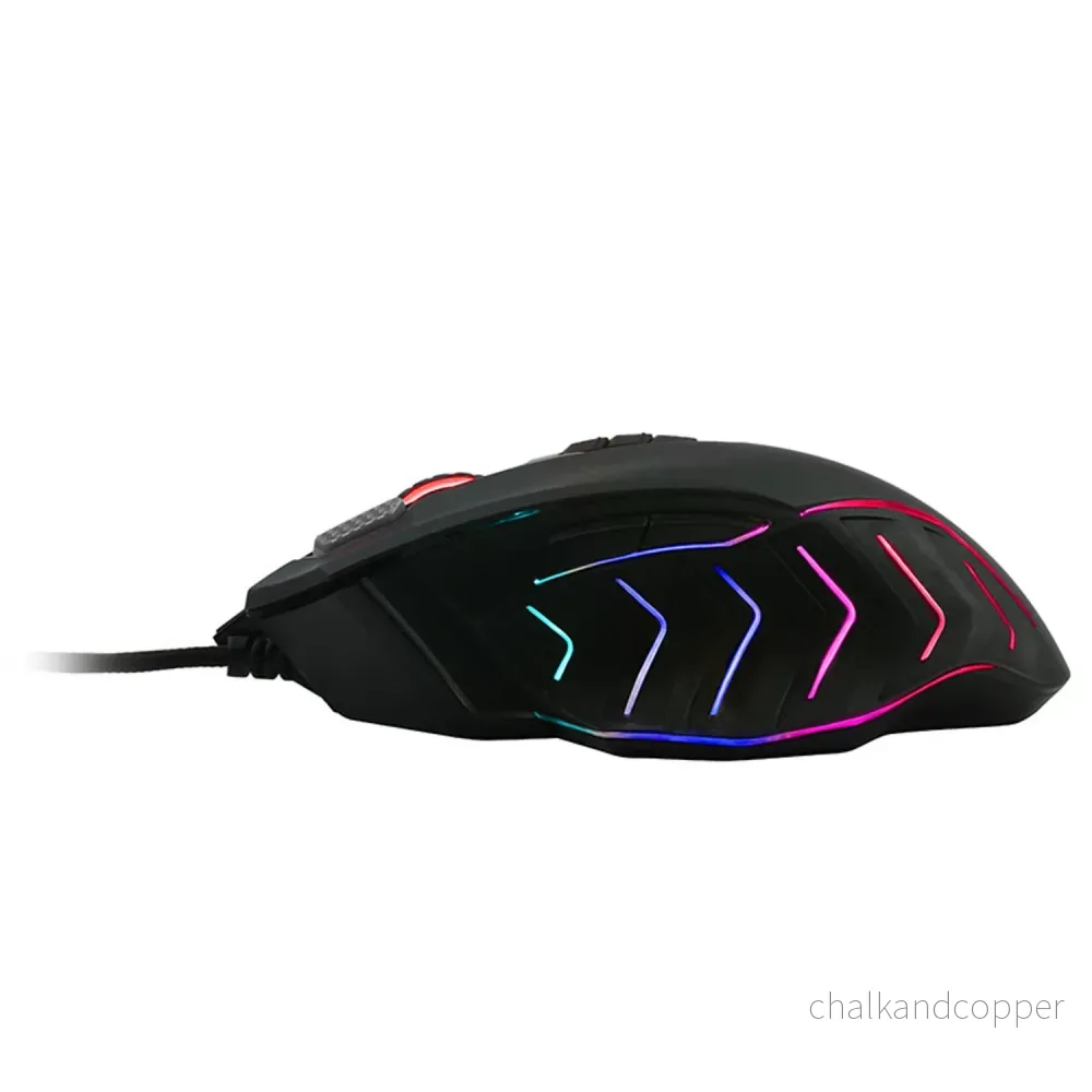 Gamingmus A4TECH, USB, 8000 DPI, metallskenor, J95 RGB Pixart (Aktiverad) - Bild 3