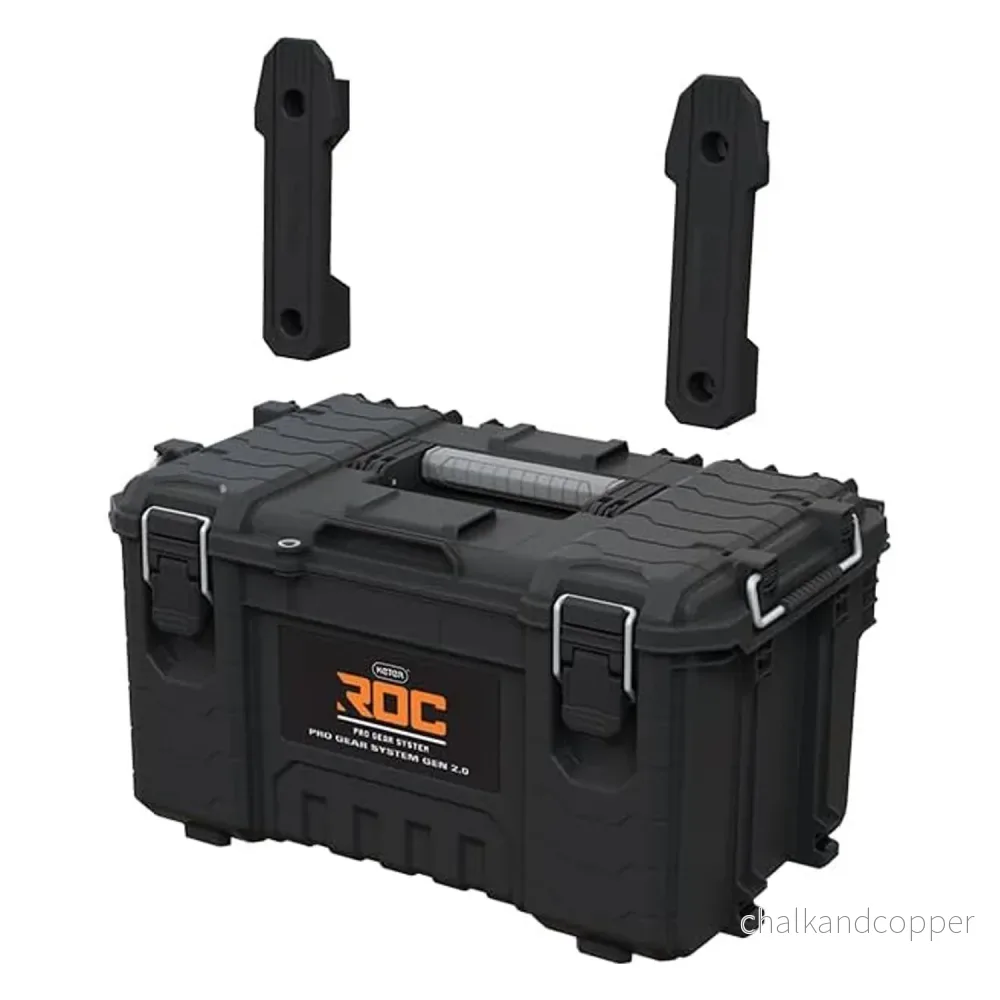 Verktygslåda Keter ROC Pro Gear 2.0, bärförmåga 54 kg, med Pro Mount-fästen, medföljande förvaringssystem, kan hängas på väggen, 256984 - Bild 3