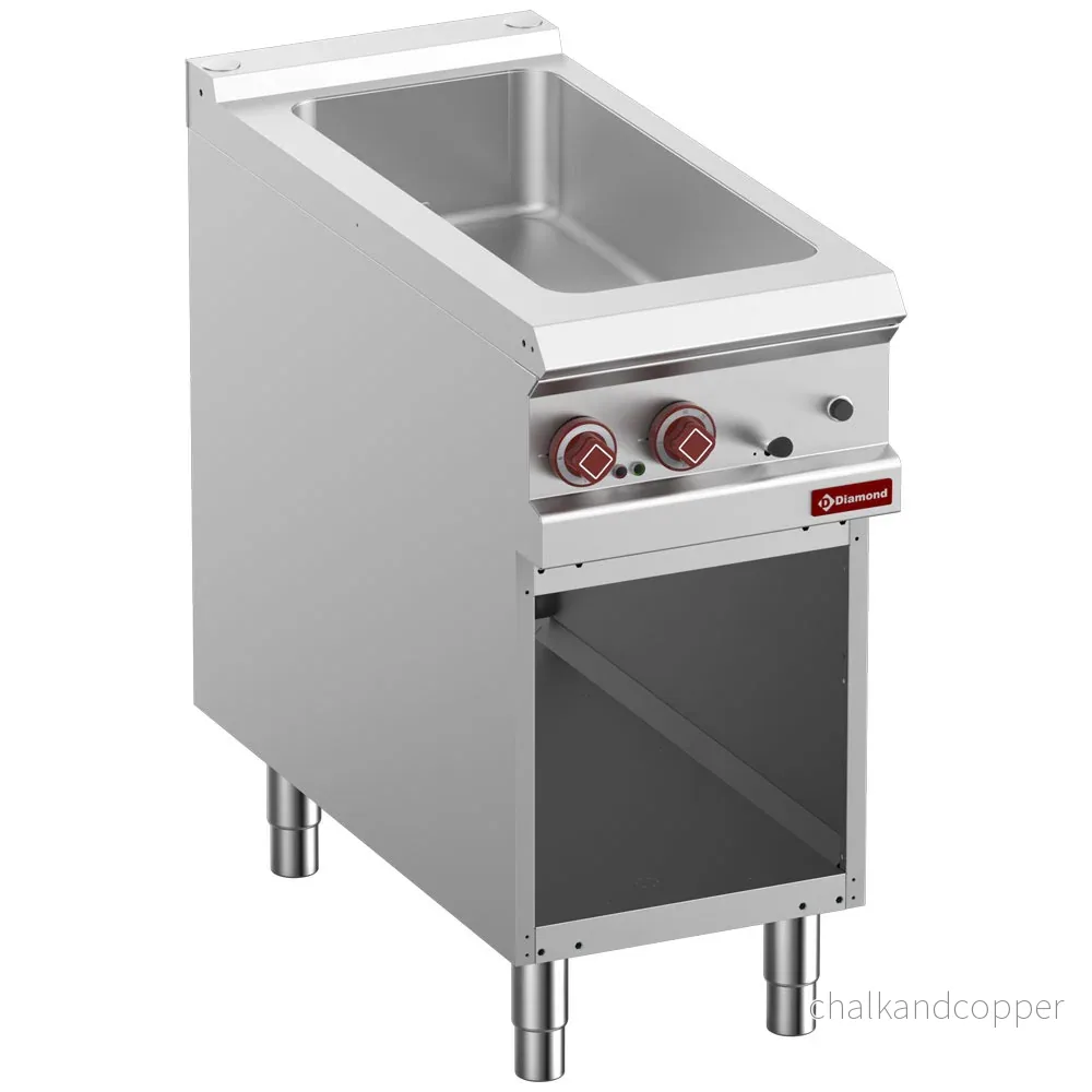 Elbain marie 4x GN 1/3-150 mm, öppet skåp Elbain marie 4x GN 1/3-150 mm, öppet skåp