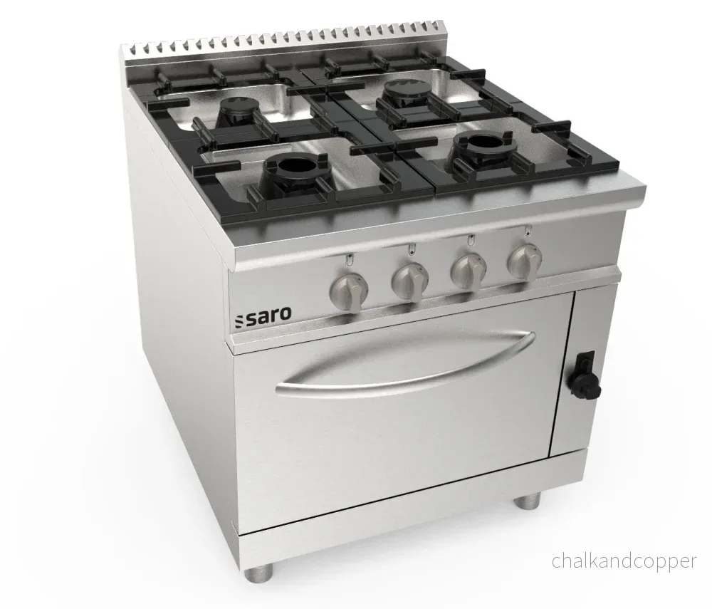 SARO Gasspis + gasugn 4 brännare LQ modell LQ / CUG4NG SARO Gasspis + gasugn 4 brännare LQ modell LQ / CUG4NG