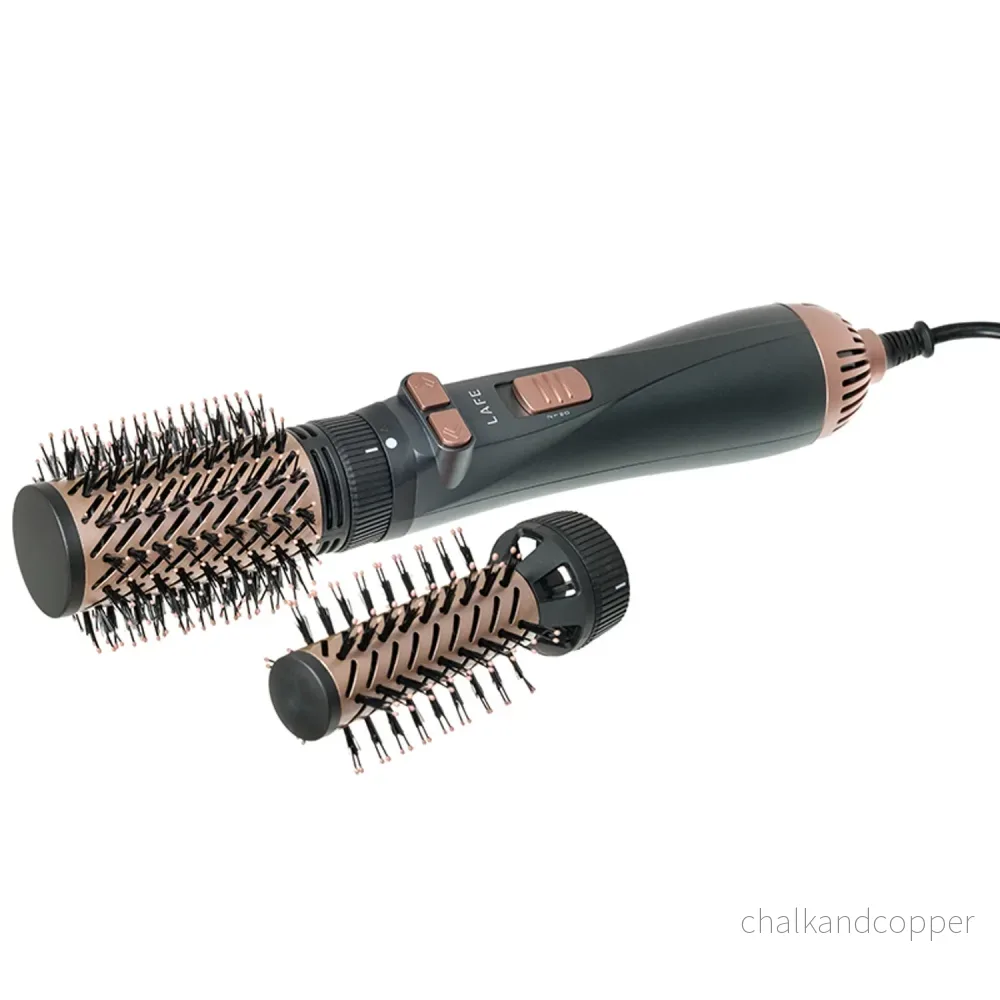 LAFE roterande locktång/torktumlare, 2 hastigheter, 3 värmenivåer, jonisering, 1200W, Sleek and Shine Style