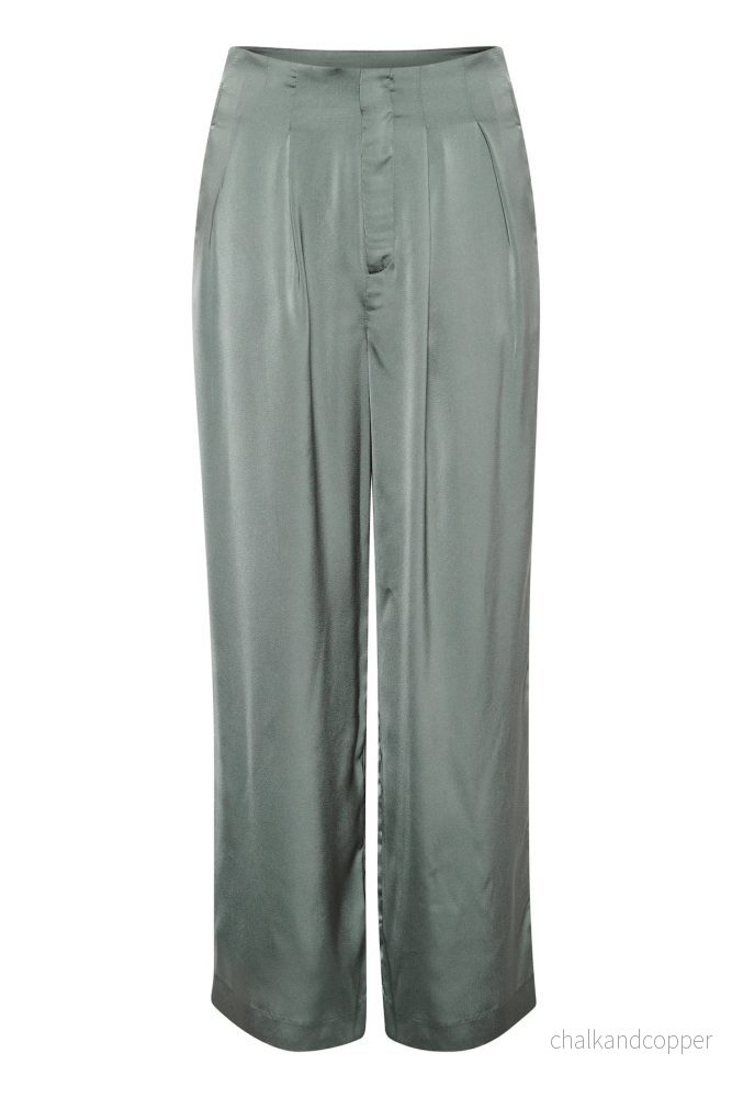 Dia Vala High Pant Castor Green My Essential Wardrobe