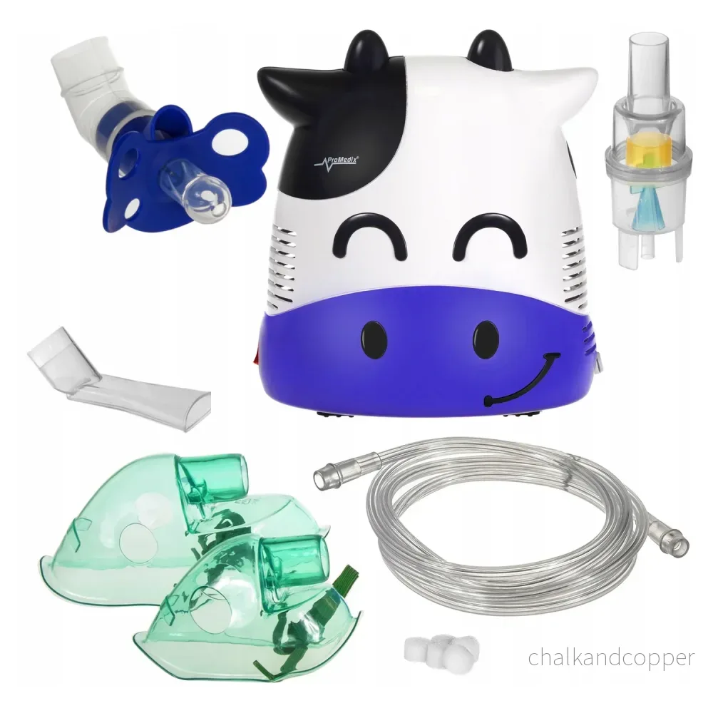 Promedix barninhalator, fudge, nebulisatorset, masker, filter, docka, PR-810