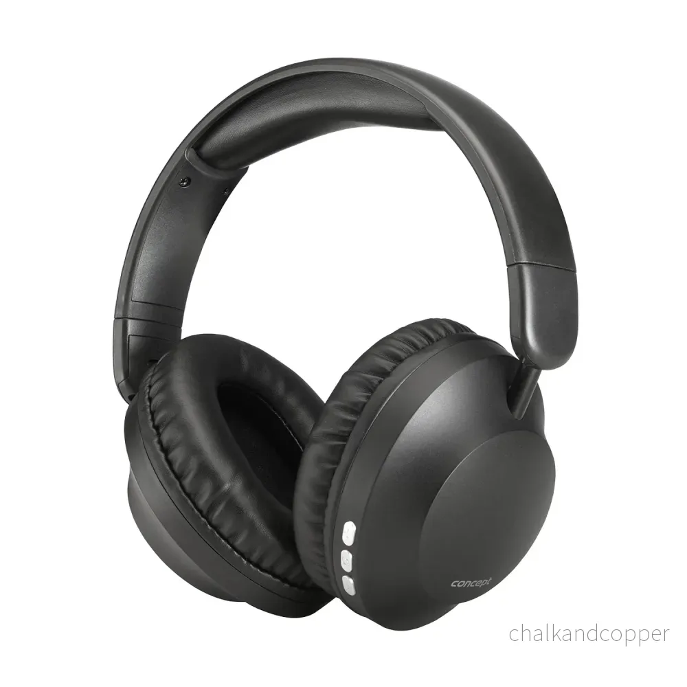Concept SoundJoy trådlösa in-ear hörlurar, upp till 45 timmars uppspelningstid, Bluetooth 6.0, snabbladdning, aktiv brusreducering upp till 18dB, svart, HS4080