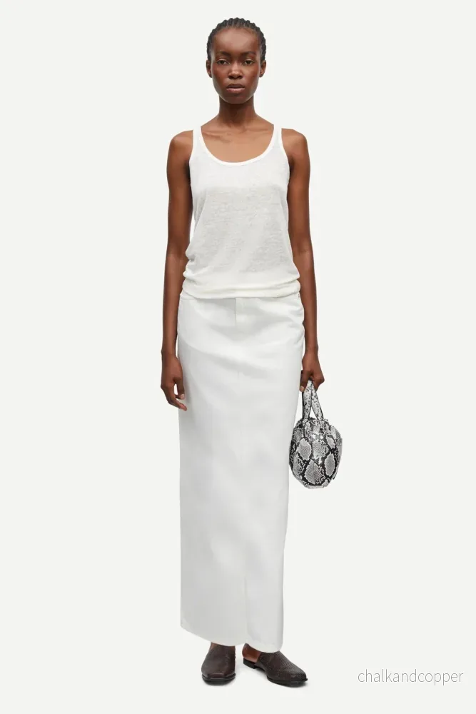Saelsie Long Skirt 15620 White Rock Samsoe Samsoe