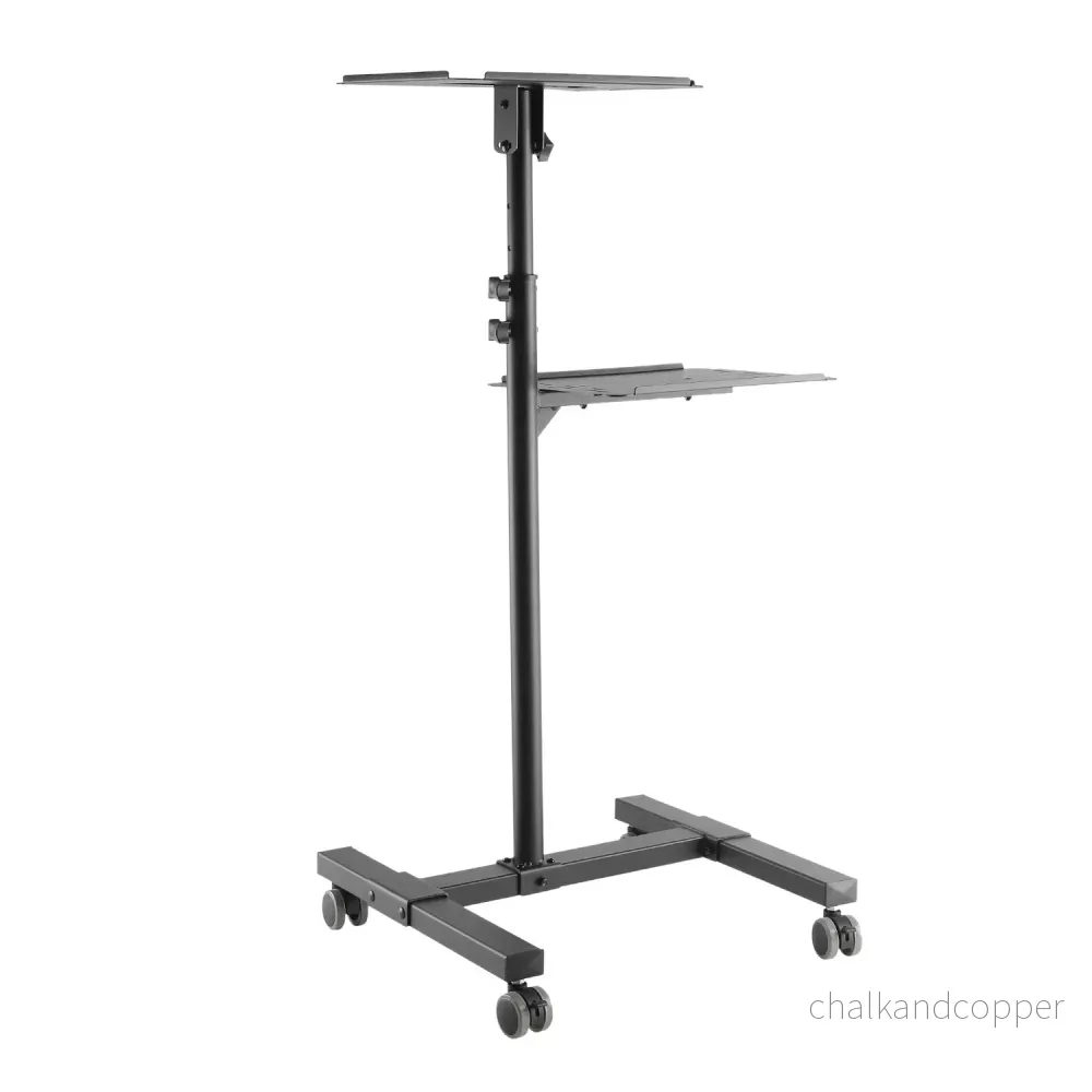 Maclean – justerbart, mobilt bord för projektor/bärbar dator, stål, max. 10 kg, MC-207 - Bild 2