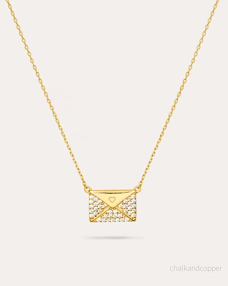Glam: Love Letter – Guldhalsband Glam: Love Letter – Guldhalsband