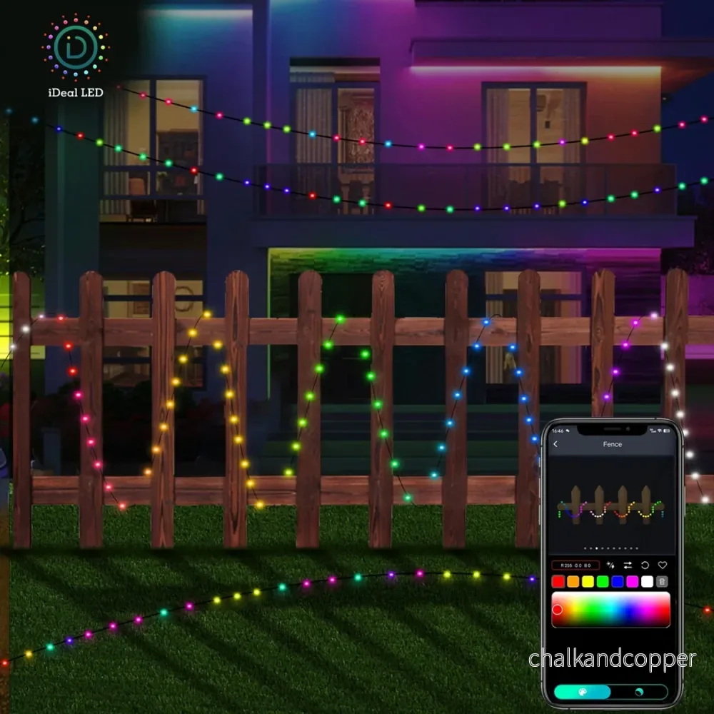 Rabalux utomhusbelysning, RGB LED-slinga, IP44, Wi-Fi, Bluetooth, Biri - Bild 3