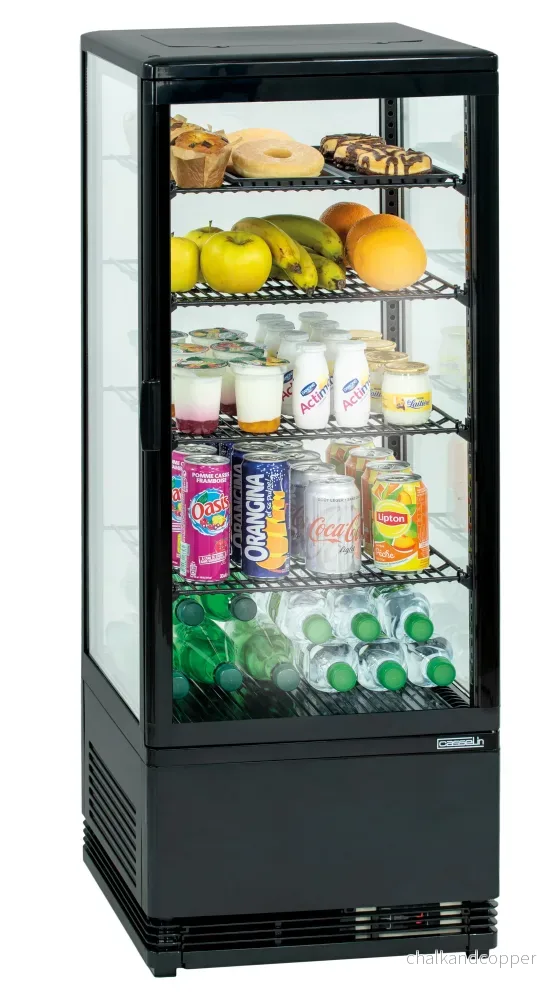 Displaykylskåp 98 L – Svart