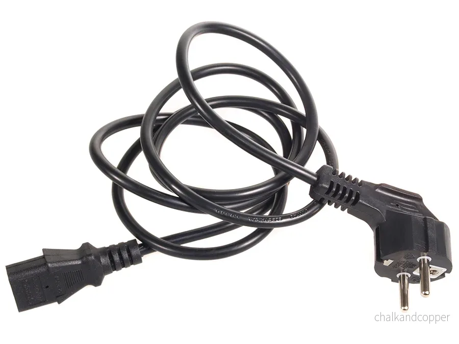 Maclean strömkabel, 3 stift, IEC C13, EU-kontakt, 1,5m, MCTV-691 - Bild 3