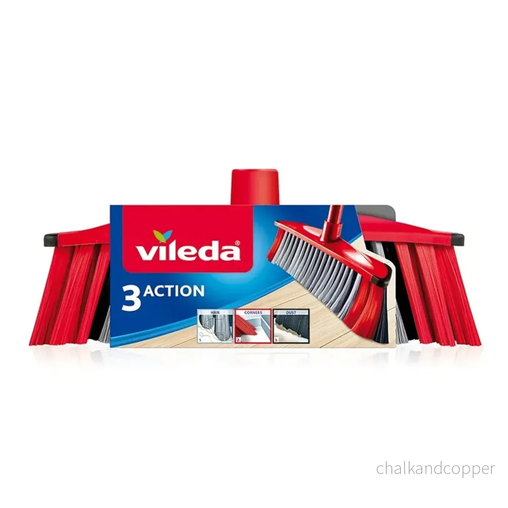 Borste med tre fibrer, utan handtag, Vileda 3-Action-patron
