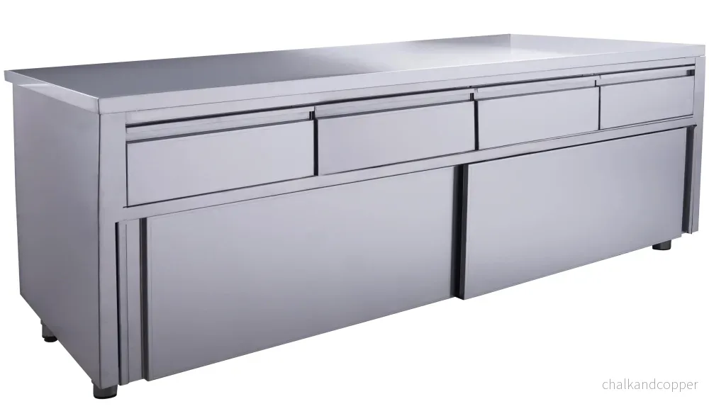 SARO Skjutdörrsskåp – 4 lådor 2000X700mm