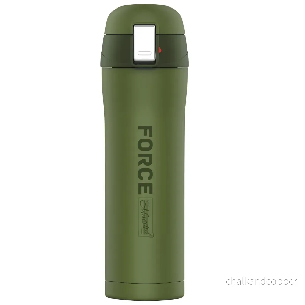MR-1643 Force termosmugg kaffemugg termosflaska isolerad flaska i rostfritt stål för varma eller kalla drycker 400ml