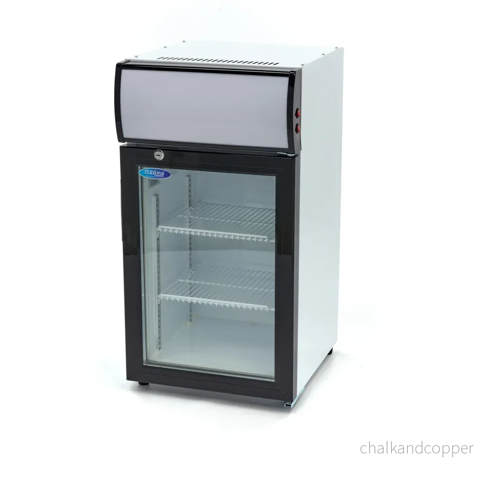 Kylskåp med display - 50L - 2 justerbara hyllplan