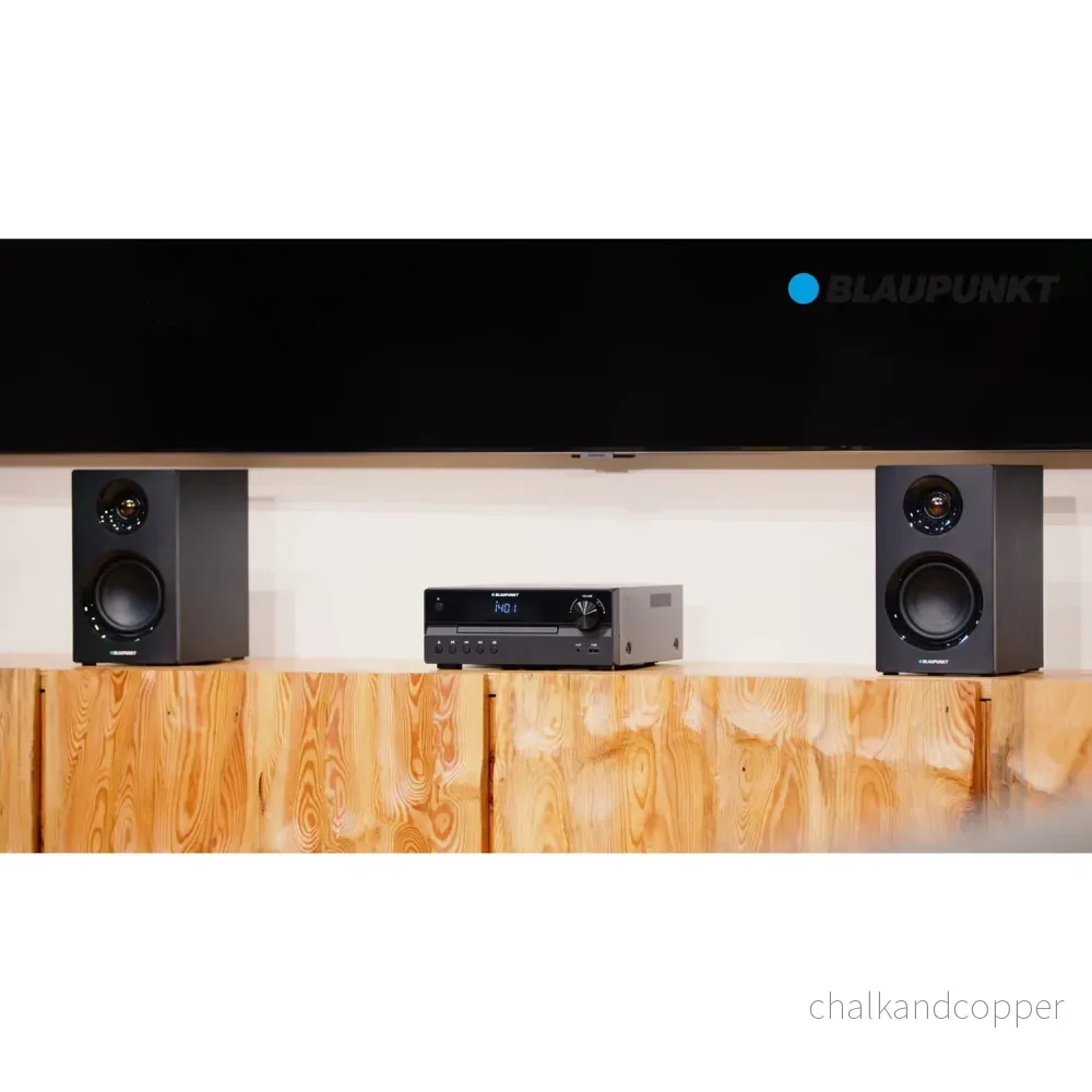 Blaupunkt mikrosystem, effekt 240 W, HDMI/CD/USB/FM/BT/PLL, parametrisk ljudekvaliserare, LED-display, klock- och väckarfunktion, svart, MS55SUB - Bild 2