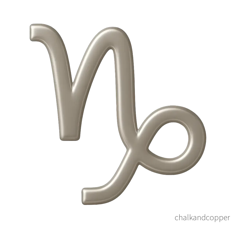Zodiak Glyf – Capricorn (Stenbocken) - Bild 3