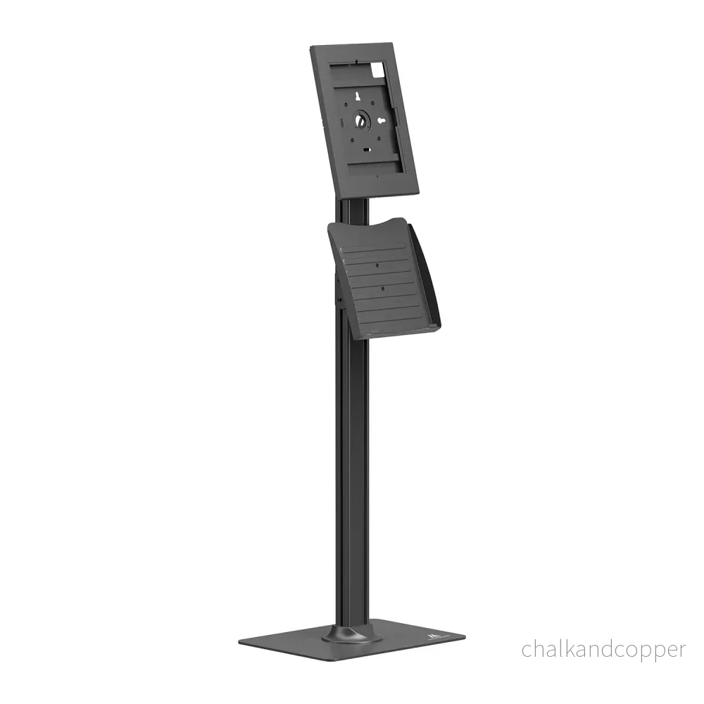 Maclean-reklamhållare för surfplatta, med lås, 10,9–11 tum, iPad Air/Pro, Samsung Tab A- och S-serien, 220 × 323 × 22 mm, MC-960 B - Bild 2