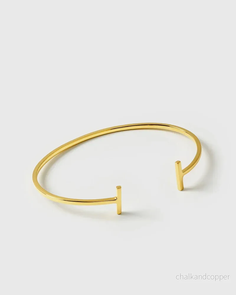 Strict Plain Bangle Bars Gold Syster P Strict Plain Bangle Bars Gold Syster P