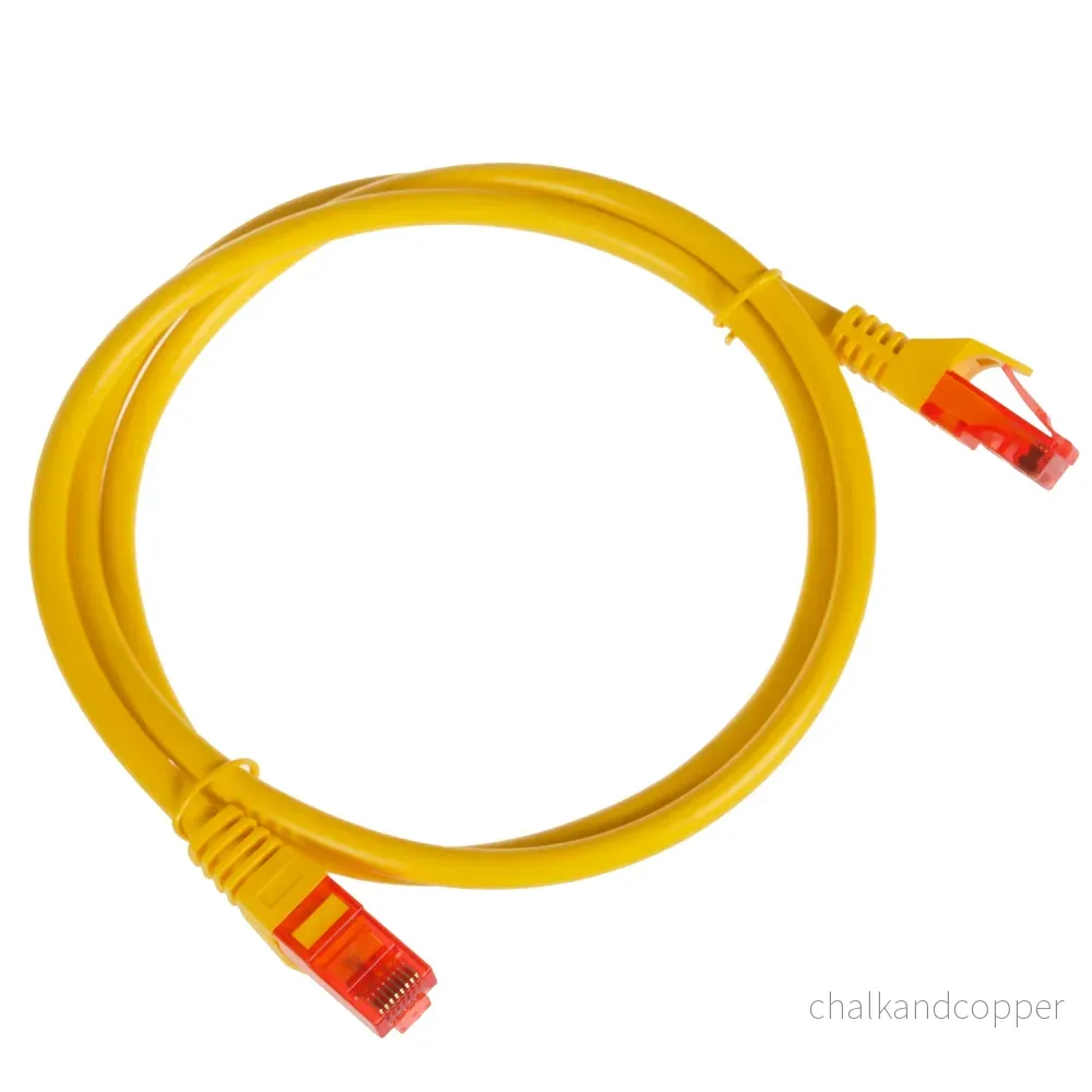 Maclean Cable, UTP patchkabel, plug-in kontakt, Cat6, 1m, Gul, MCTV-301 Y - Bild 2