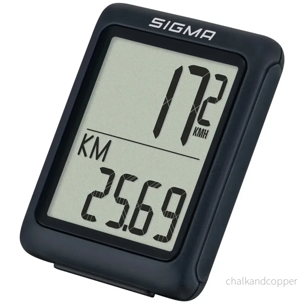 Cykelcomputer Sigma BC 5.0 WR, vattentät, väderbeständig, stor och tydlig display, 5 grundläggande funktioner