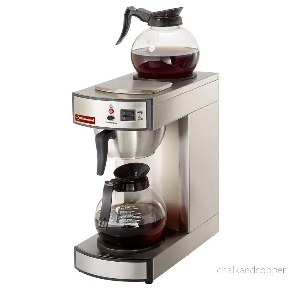 Perkolatorkaffe – 1 grupp + 2 värmeplattor – Automatisk