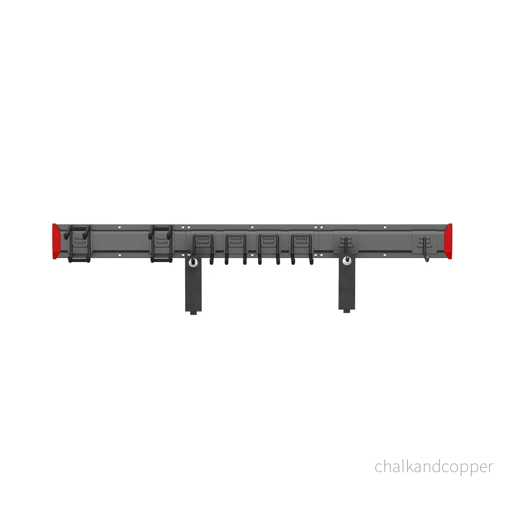 Maclean väggmonterad verktygshållare, stål, max. belastning 228 kg, bredd 1222 mm, MC-179 - Bild 3