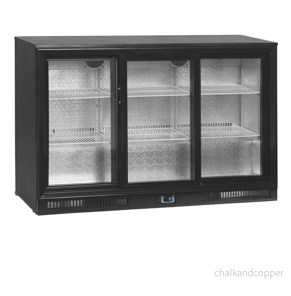 Backbar / Barkylskåp – 3 skjutdörrar i glas – DB301S-3