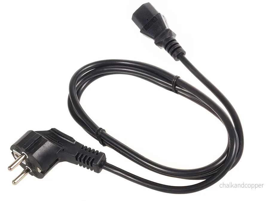 Maclean strömkabel, 3 stift, IEC C13, EU-kontakt, 1,5m, MCTV-691 - Bild 2