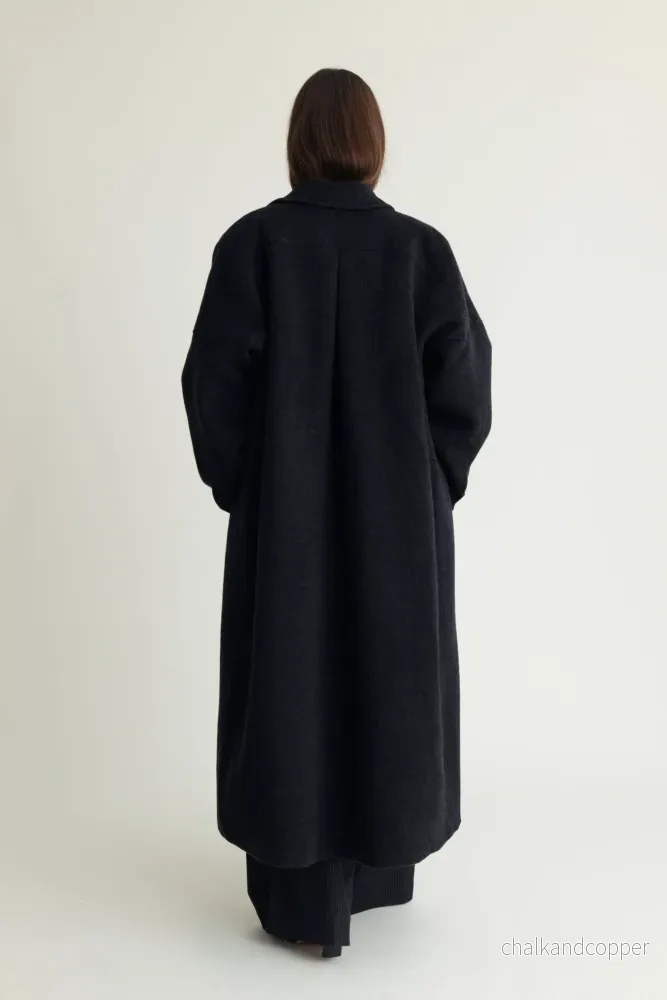 Lyric Coat Cashmere Blend Black Melange A Part of the Art - Bild 3