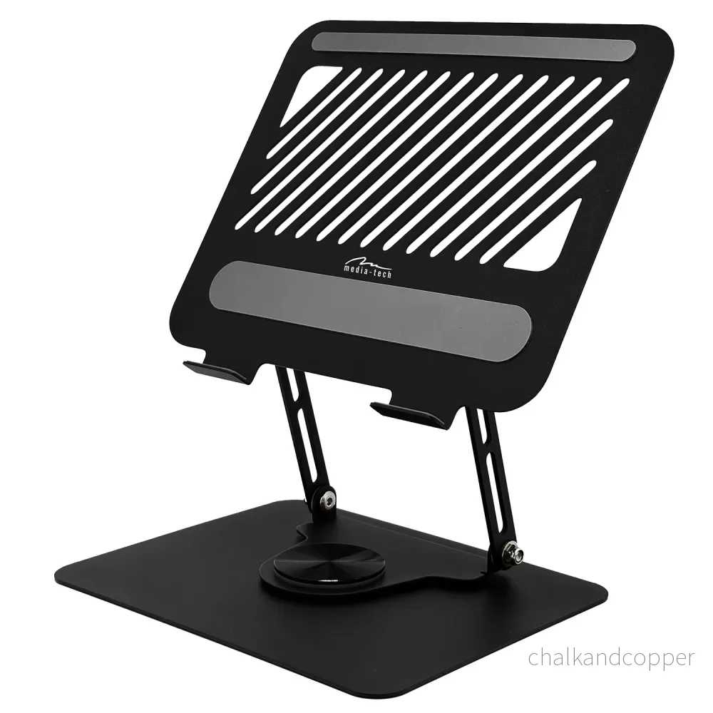 Justerbart, vridbart, ergonomiskt laptop-stativ 10-17, Media-Tech MT2662