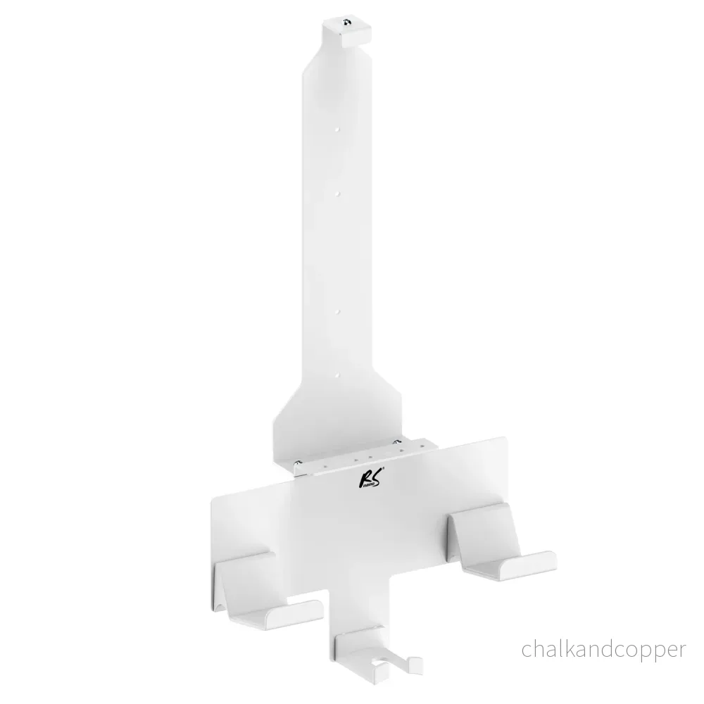 Väggmonterat stativ vitt för Playstation 5-konsol med pad-hållare, max 10 kg, NanoRS RS181