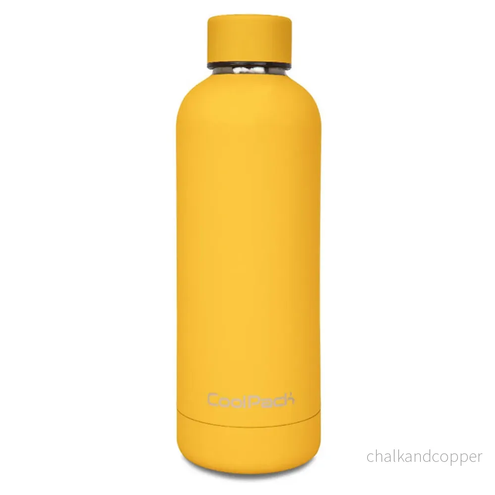 Coolpack termoflaska, 500ml, rostfritt stål, gul, Bonet Z23005