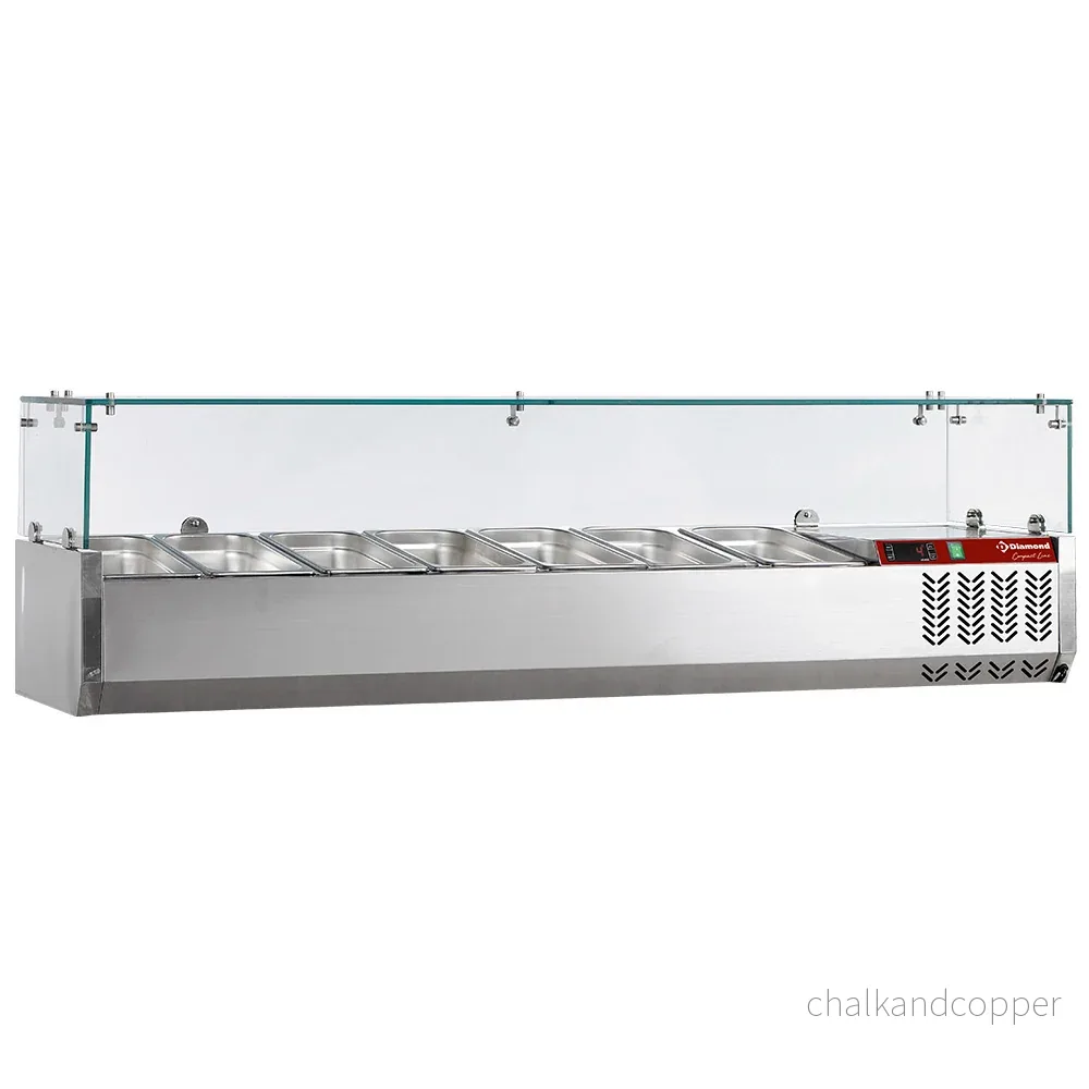 Kylstruktur 7 x GN1/3 – 150 mm, med nysskydd