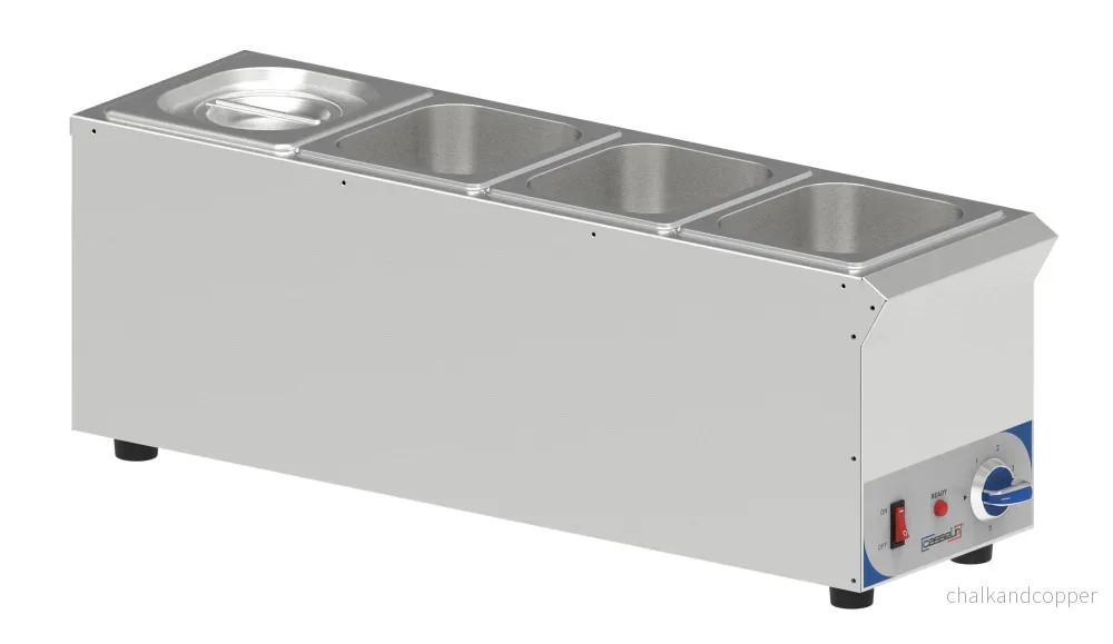 Bain-marie för sås 4 x GN 1/6 – Kompakt Bain-marie för sås 4 x GN 1/6 – Kompakt