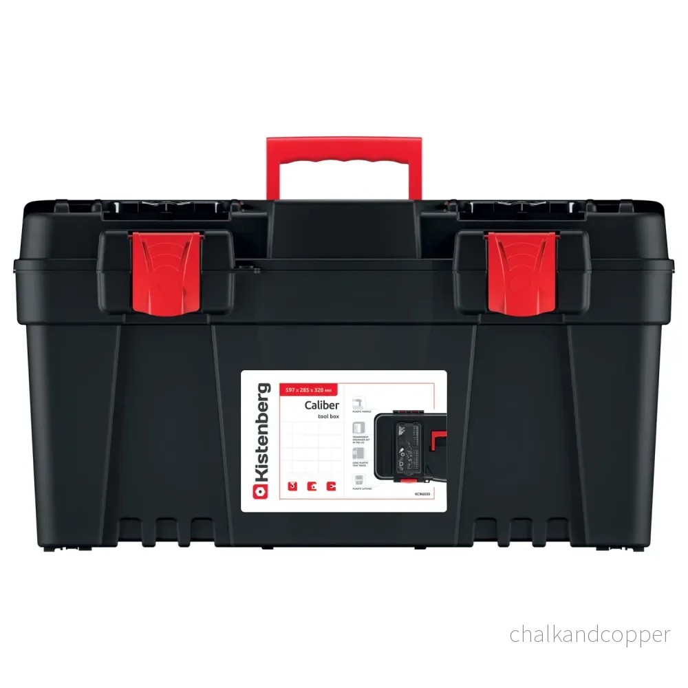 KISTENBERG CALIBER 60 KCR6030 Verktygslåda med handtagslockfack 60 cm Robust ABS polykarbonat - Bild 3
