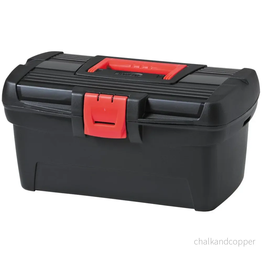 Curver verktygslåda, förvaringslåda med fack, svart, Herobox Basic 13'' 221694 - Bild 2