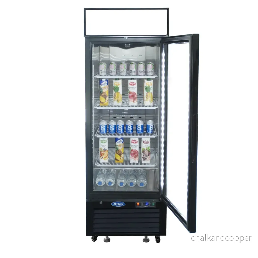 Displaykyl - 1 dörr - Svart - 405 liter - Bild 3