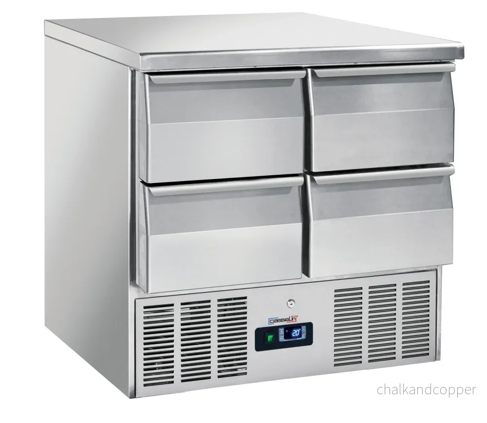 Saladette - Kylt serveringsbord 4 lådor GN 1/1