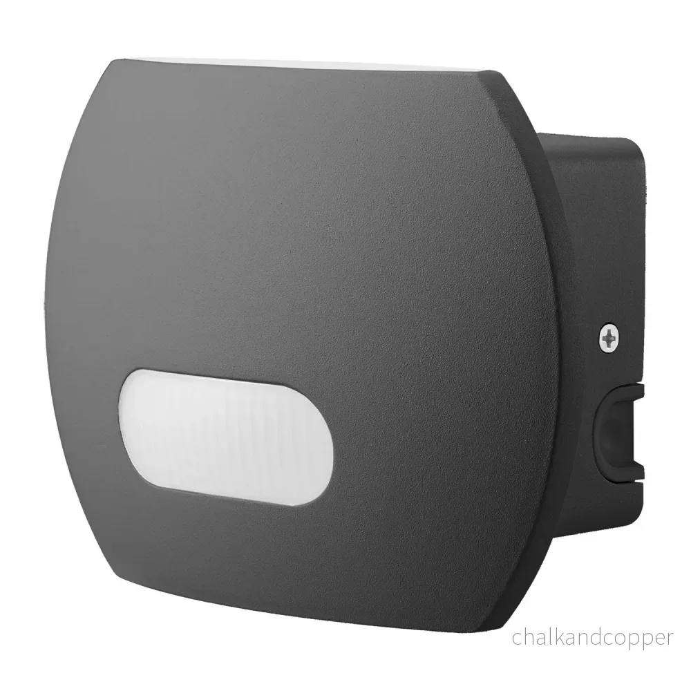 Maclean Energy MCE366 - PC+ALU, 20W (1600lm) neutralvit 4000K IP65 grå LED-vägglampa med PIR-sensor - Bild 2