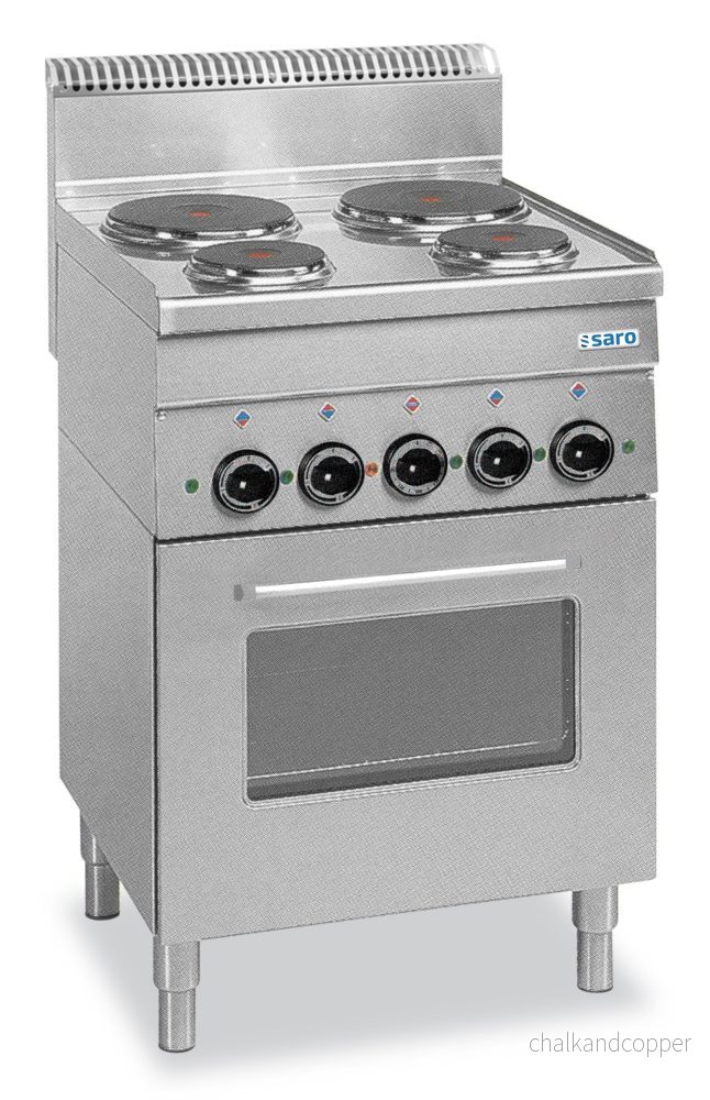 SARO elspis med elektrisk ugn, 4 plattor, 600 Line fristående modell E4F6