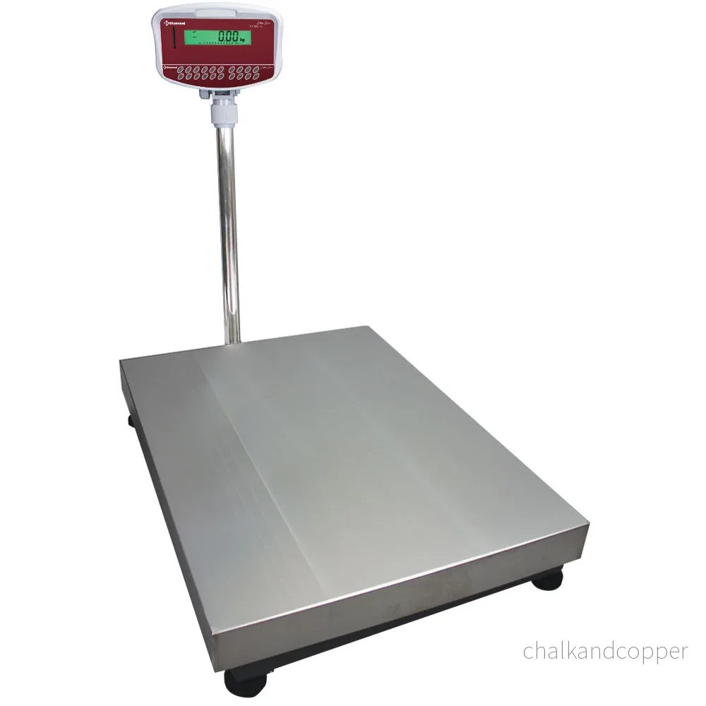 Elektronisk våg i rostfritt stål med pelare, 300Kg x 20g Elektronisk våg i rostfritt stål med pelare, 300Kg x 20g