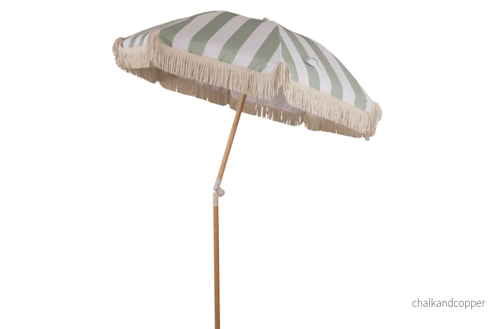 Stine randig parasoll med tilt Ø155 / Ø180 cm