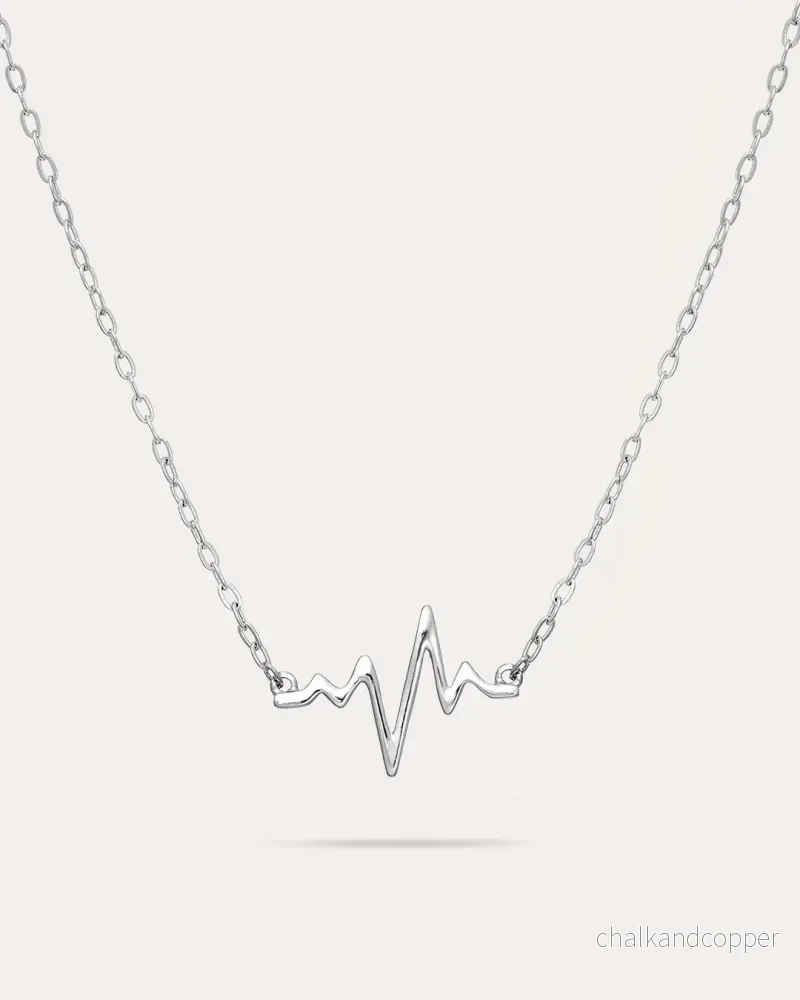 Heartbeat Mini – Silverhalsband Heartbeat Mini – Silverhalsband