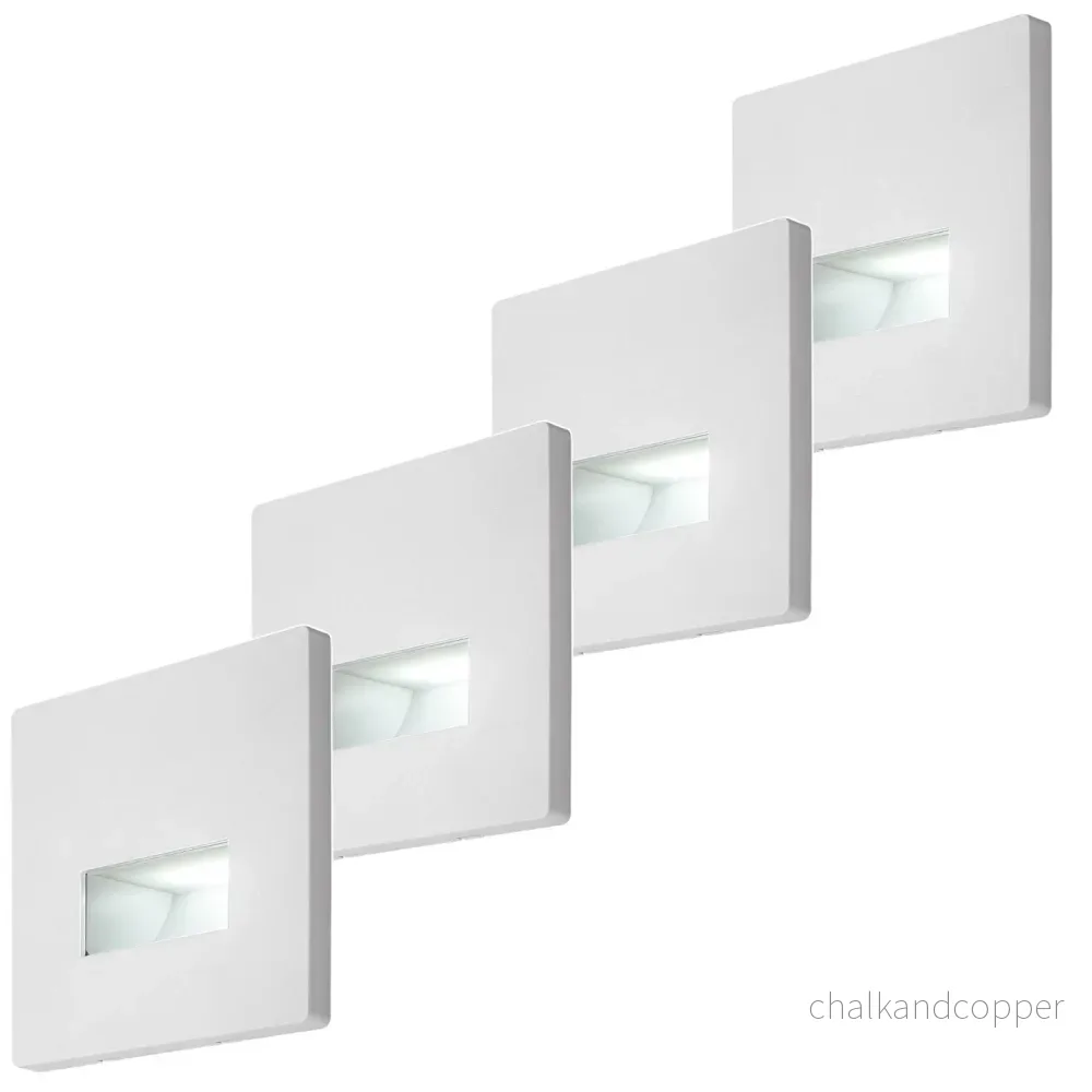 Lunca LED-lampa 1 W, IP20, vit, justerbar ljusfärg 3000, 4500, 6500 K, 77196, 4 stycken