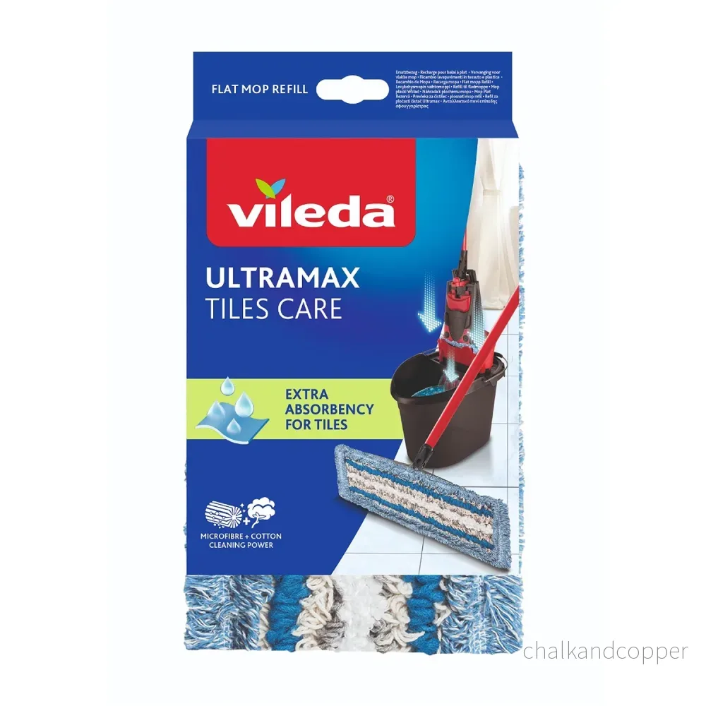 Vileda-moppinsats för rengöring av kakel och PVC, Ultramax Tiles Care - Bild 2