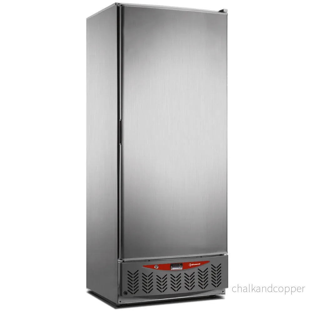 Statisk frys, 525 liter, GN2/1+600×400, rostfritt stål