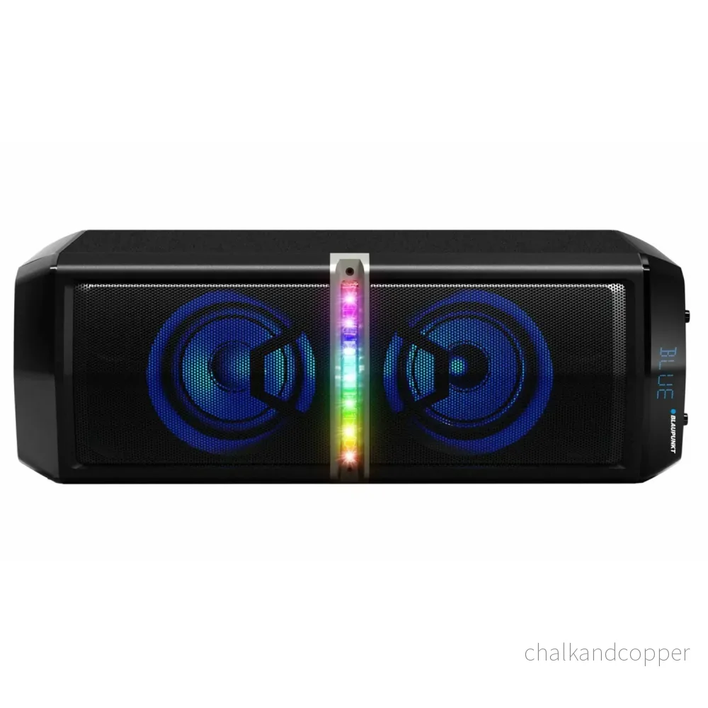 Partyhögtalare Bärbar Bluetooth-högtalare Trådlös 2 x 30W RMS Fjärrkontroll Karaoke-funktion Disco-belysning - Bild 2