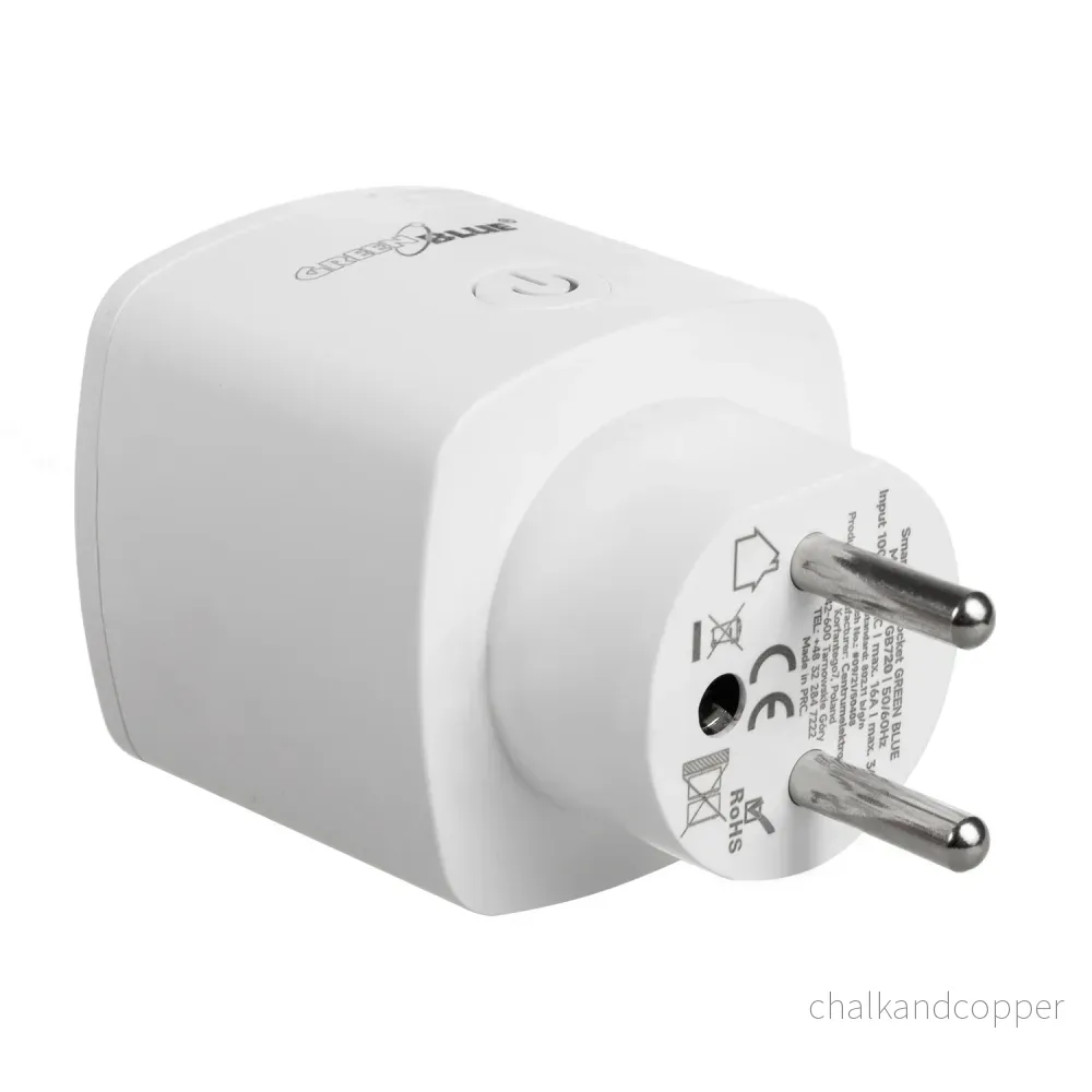 GreenBlue GB720 WiFi Fjärrstyrt Uttag Android/iOS/Alexa/Google Home Strömförbrukning Timer Max. Energi/Timer Max 3680W Typ E E - Bild 2