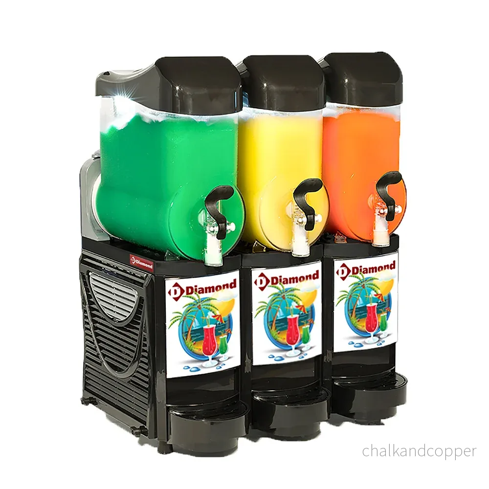 Granita & sorbetmaskin/fördelare, 3x 10 liter Granita & sorbetmaskin/fördelare, 3x 10 liter
